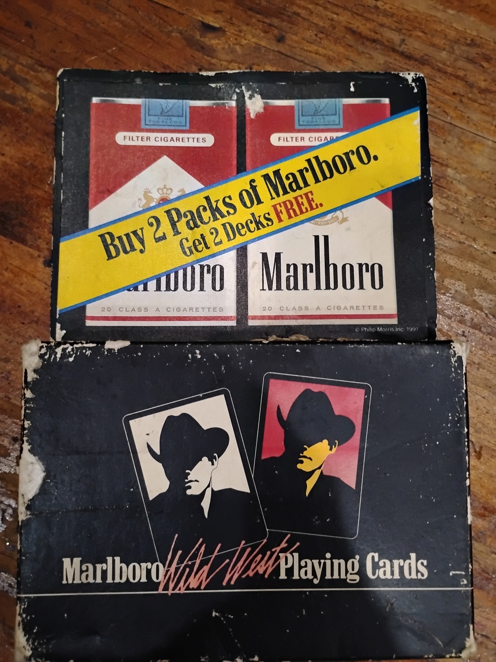 Marlboro Black, Red & Yellow Promotional Playing Card Deck